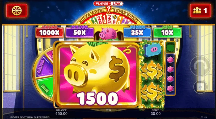 Duża wygrana w Bigger Piggy Bank Super Wheel